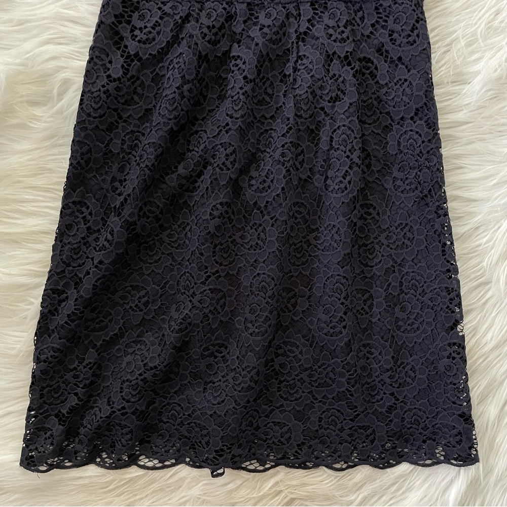 Madewell Magnolia Navy Lace Dress View 3